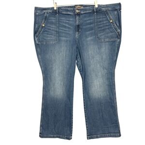 Torrid Jeans Womens 30 Blue Mid Rise Slim Boot Vintage Stretch Denim High‎ Rise